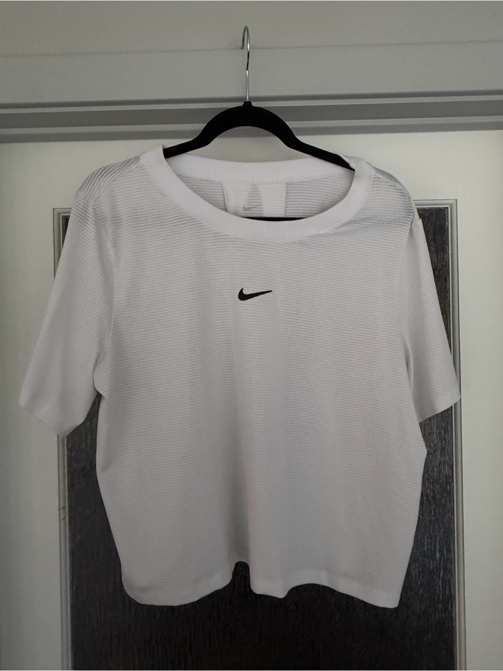 Nike Dri-fit Short-Sleeve Mesh Top